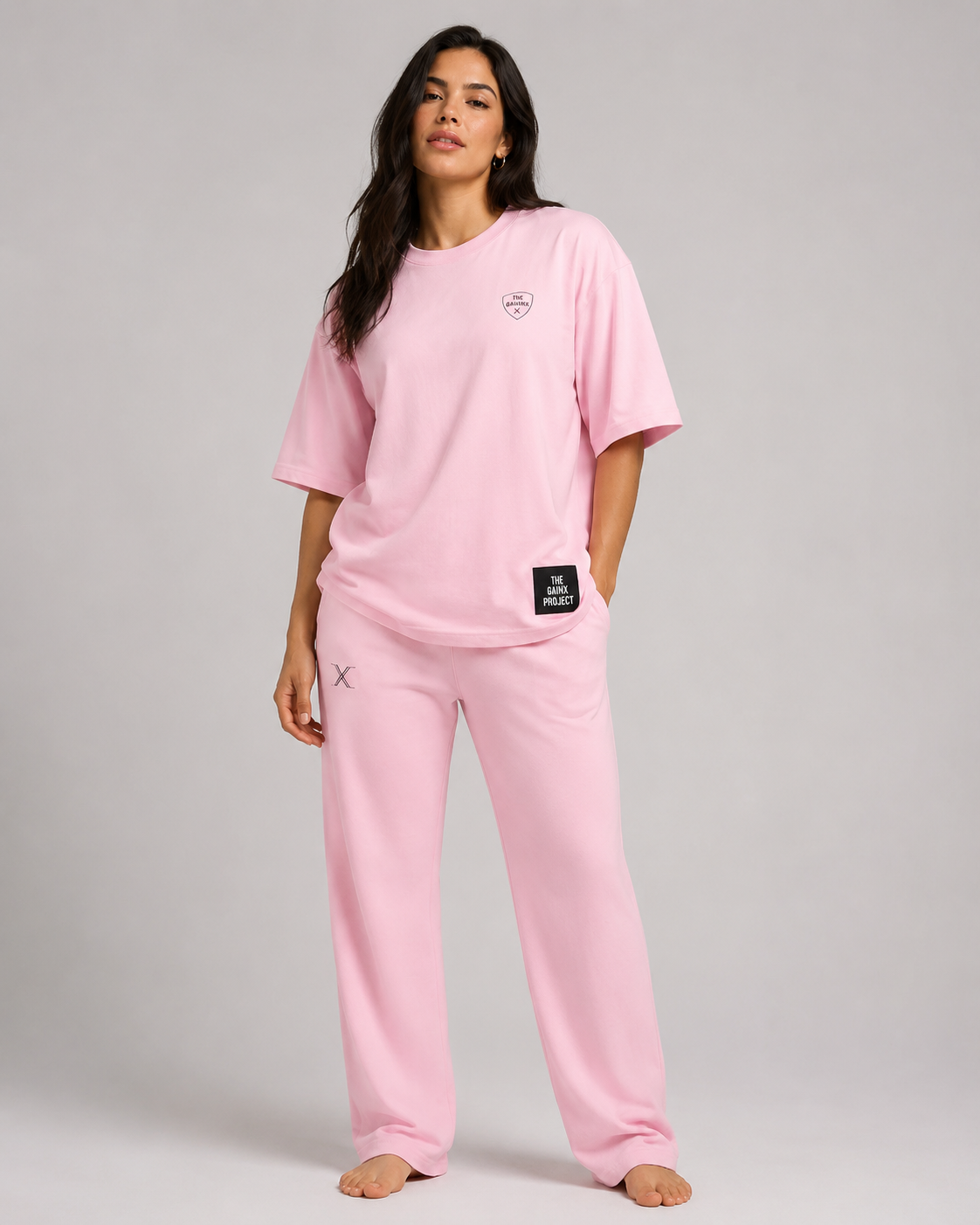 Oversize - Women Pink Set