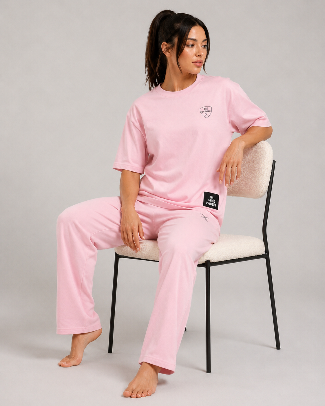 Oversize - Women Pink Set